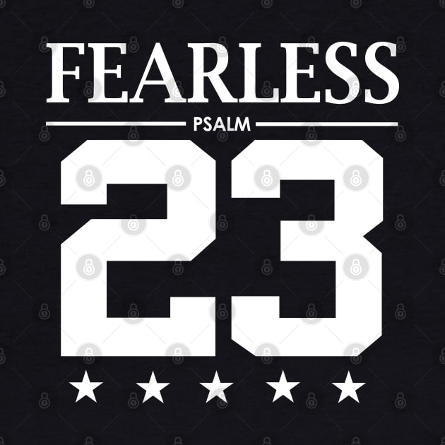 Fearless Psalm 23 Bible Scripture Verse Christian by sacredoriginals